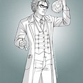 Anime Scientist Male Drawing
