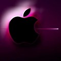 Apple Logo Desktop Wallpaper Pink