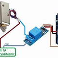 Arduino Door Lock Sensor Circuit Diagram