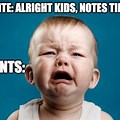 Ask Kids to Take Notes Meme