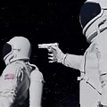 Astronaut Pointing Gun Meme