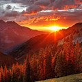 Awesome Colorado Mountain Sunset