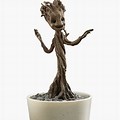 Baby Groot in Plant Pot White Background