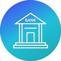 Bank Logo Blue Color in Circle