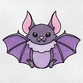 Bat Drawing for Kinder
