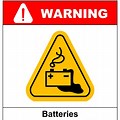 Battery Warning Silhouette