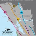 Bay Area Earthquake Fault Lines Map