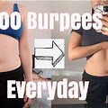 Before and After 100 Day Burpee Challenge