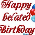 Belated Happy Birthday Balloons Clip Art