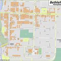 Bethlehem PA City Street Map
