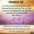 Bible Verse of the Day March 27