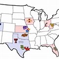 Big 12 Map with BYU