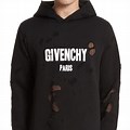 Black Givenchy Hoodie with Red Writing