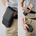 Black Leather Cell Phone Holster