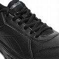 Black Leather Sports Shoes