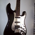 Black and Chrome Squier Strat