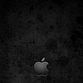 Black and Grey Apple iPhone Logo Wallpaper