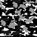 Black and White Camouflage Pattern