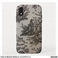 Black and White Toile iPhone Case