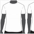 Blank T-Shirt Template Side View