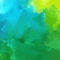 Blue Green Background Painting
