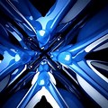 Blue White Abstract Wallpaper