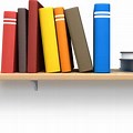 Books On a Shelf Transparent Clip Art