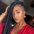 Box Braids with Shaved Hair