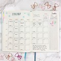 Bujo Monthly Review Layout