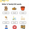CVC Words at Family Worksheets