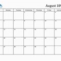 Calendar 1894 August 08