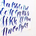 Calligraphy A to Z Capital Letters