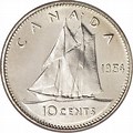 Canadian 10 Cent Coin