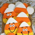 Candy Corn Decorated Cookies