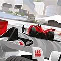 Car Racing Art Wallpaper