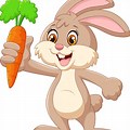 Cartoon Bunny Rabbit with Carrot
