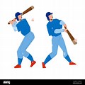 Cartoon Hit with Baseball Bat On Head