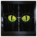 Cat Eyes Halloween Window Decorations Glowing