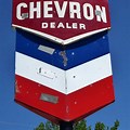 Chevron Gas Wood Signs