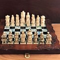 Chinese Chess Set with Wood Pieces