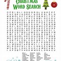 Christmas Word Search Print Out