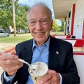 Chuck Grassley Eating Ice Cream