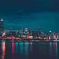 City Skyline Night Wallpaper 4K