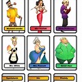 Clue Board Game Clip Art of Suspects