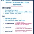 College Admission Essay Outline