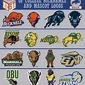 College Football Teams Animal Logo
