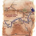 Colorado River through the Grand Canyon Map