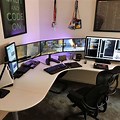 Corner Computer Desk Gaming Setup