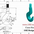 Crane Wire Rope Hook Drawing