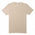 Cream Color T-Shirt Front and Back